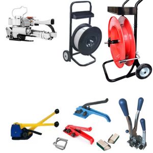 Cercleuse électrique portative TES PRO 12-16mm (1/2″-5/8″) pour feuillard PP/PET, avec 2 batteries & chargeur