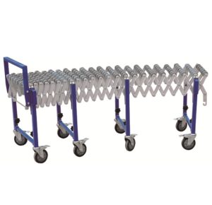 Convoyeur à rouleaux extensible en acier inoxydable