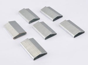 Chapes pour feuillard acier pour cercleuse pneumatique, quatre tailles de 16 à 32 mm